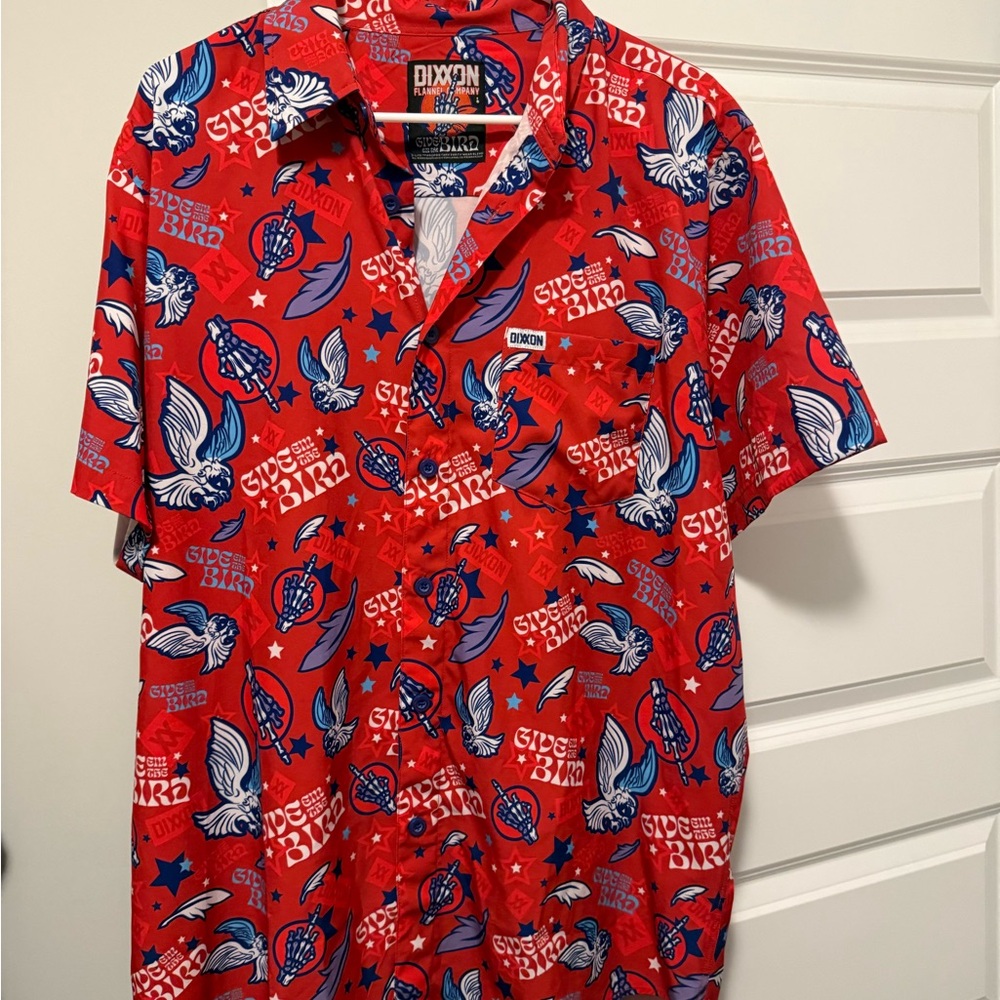 DIXXON  give em the bird Men's party Shirt